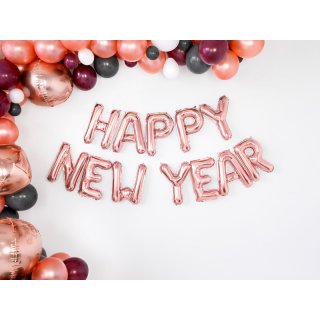 Fóliové PÍSMENO Y, rosegold barva, velikost 35cm (zn. PartyDeco)