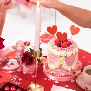 Posypové konfety SRDCE / SRDÍČKA, papírové, 1.6x1.6cm, červená barv - 15g (zn. PartyDeco)