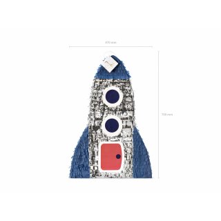 Piňata - RAKETA, rozměr 45.5x69.5x14cm (zn. PartyDeco)