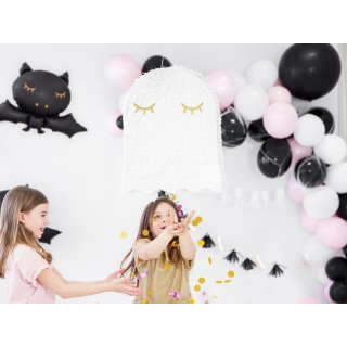 Piňata - DUCH, bílá, rozměr 41.5x50x10cm (zn. PartyDeco)