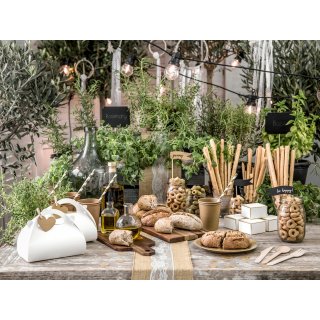 Zápichy / kartičky na špejli, černé, volné k popsání, rozměr 11x8cm - set 4ks (zn. PartyDeco)