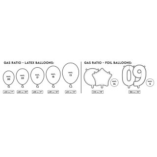 BOMBA s heliem - na 30 balónků - jednorázová, růžová barva (zn. PartyDeco)