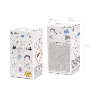 BOMBA s heliem - na 30 balónků - jednorázová, růžová barva (zn. PartyDeco)
