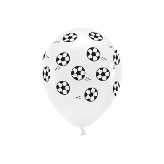 Latexové balónky FOTBALOVÉ / FOTBAL, velikost 33cm - set 6ks (zn. ECOballoons)