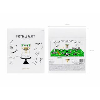 Dortové zápichy FOTBAL / brána + pohár, 15.5-20cm - set 2ks (zn. PartyDeco)