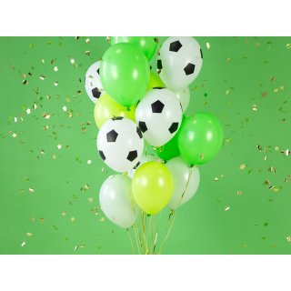 Latexové balónky FOTBALOVÉ / FOTBAL, velikost 30cm - set 6ks (zn. StrongBalloons)