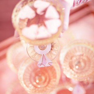 Nápojové visačky / označovače PRSTENY, papírové, rozměr 4x6.5cm - set 10ks (zn. PartyDeco)