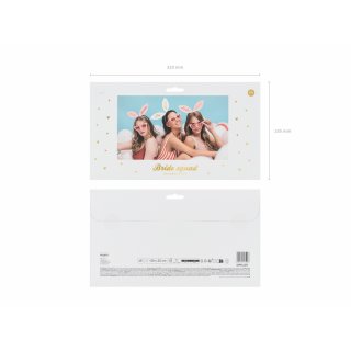 Rozlučkové čelenky Bride Squad - Brabe Babes, rozměr 29x25cm - set 6ks (zn. PartyDeco)