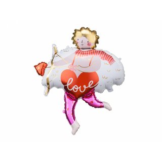Fóliový balónek LÁSKA - římský bůh CUPID s amorovým šípem, rozměr 82x99cm (zn. PartyDeco)