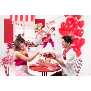 Fóliový balónek LÁSKA - římský bůh CUPID s amorovým šípem, rozměr 82x99cm (zn. PartyDeco)