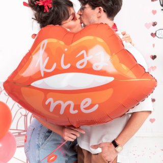 Fóliový balónek PUSA / RTY / Kiss me, rozměr 86.5x65cm (zn. PatyDeco)