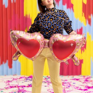 Fóliový balónek BRÝLE LÁSKY, rozměr 115x52cm (zn. PartyDeco)