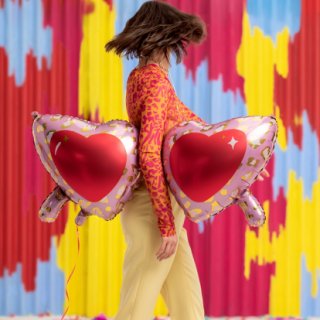 Fóliový balónek BRÝLE LÁSKY, rozměr 115x52cm (zn. PartyDeco)