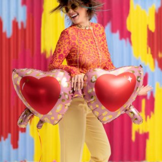 Fóliový balónek BRÝLE LÁSKY, rozměr 115x52cm (zn. PartyDeco)