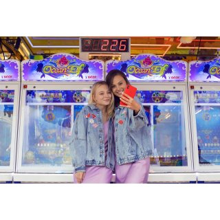 Nažehlovačka na záplaty LÁSKA, mix, 4 až 6cm - set 4ks (zn. PartyDeco)