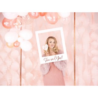 FOTOrámeček Selfie She said yes!, rozměr 50x59.5cm, rosegold barva (zn. PartyDeco)