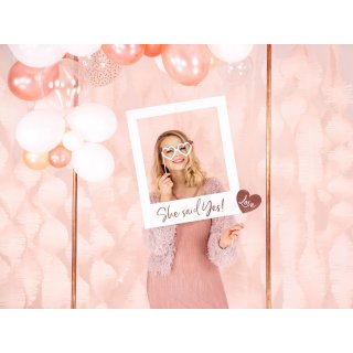FOTOrámeček Selfie She said yes!, rozměr 50x59.5cm, rosegold barva (zn. PartyDeco)