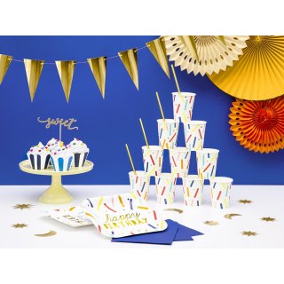 Závěsná girlanda trojúhelníky, zlatá metalická barva, délka 2.15m (zn. PartyDeco)