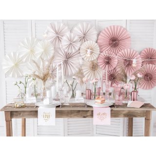 Dárkové krabičky papírové, rosegold zrcadlová barva, rozměr 6x6x5.5cm - set 10ks (zn. PartyDeco)