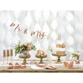 Dárkové krabičky papírové, rosegold zrcadlová barva, rozměr 6x6x5.5cm - set 10ks (zn. PartyDeco)