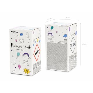 BOMBA s heliem - na 30 balónků - jednorázová, tyrkysová barva (zn. PartyDeco)