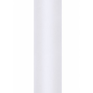 Tyl dekorační - bílá barva, šířka 30cm / délka 9m (zn. PartyDeco)