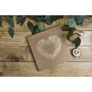 Dárkové zakulacené KRAFT krabičky s visačkou, rozměr 6x6x5.5cm - set 10ks (zn. PartyDeco)