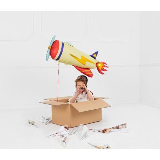 Fóliový balónek vrtulové LETADLO, rozměr 91x39cm (zn. PartyDeco)
