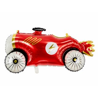 Fóliový balónek závodní AUTO - KABRIOLET, rozměr 111x63cm, červená barva (zn. PartyDeco)