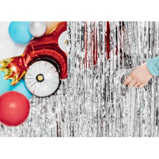 Fóliový balónek závodní AUTO - KABRIOLET, rozměr 111x63cm, červená barva (zn. PartyDeco)