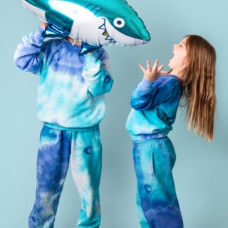 Fóliový balónek ŽRALOK - modrá barva, rozměr 102x62cm (zn. PartyDeco)