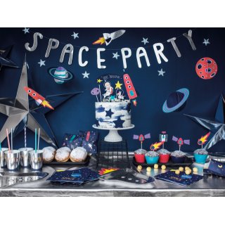 Ubrousky VESMÍR / Space Party, rozměr 33x33cm - set 20ks (zn. PartyDeco)
