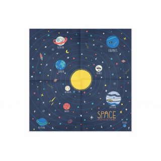 Ubrousky VESMÍR / Space Party, rozměr 33x33cm - set 20ks (zn. PartyDeco)
