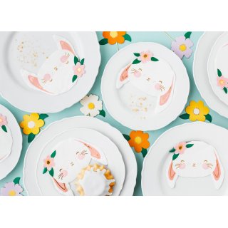 Ubrousky tvarované KRÁLÍK, rozměr 14.5x12cm - set 20ks (zn. PartyDeco)