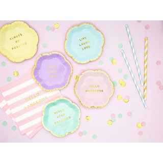 Ubrousky HELLO GORGEOUS, světle růžové, rozměr 33x33cm - set 20ks (zn. PartyDeco)