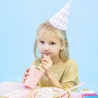 Ubrousky HELLO GORGEOUS, světle růžové, rozměr 33x33cm - set 20ks (zn. PartyDeco)