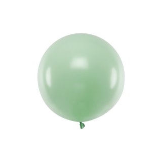 JUMBO latexový balón, pastelový, zelený / pistáciový, velikost 60cm (zn. PartyDeco)