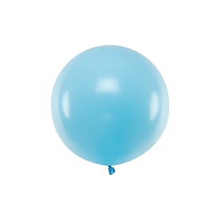 JUMBO latexový balón, pastelový, světle modrý, velikost 60cm (zn. PartyDeco)