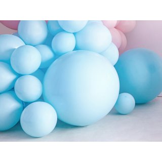 JUMBO latexový balón, pastelový, světle modrý, velikost 60cm (zn. PartyDeco)