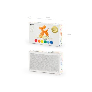 Modelovací balónky pro tvarování zvířátek, pastelové, 30ks s pumpičkou (zn. PartyDeco)