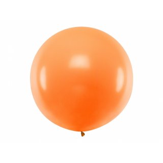 JUMBO latexový balón, pastelový, oranžový, velikost 100cm (zn. PartyDeco)