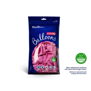Latexový balónek, pastelový, fuchsiový / růžový, velikost 30cm (zn. StrongBalloons)