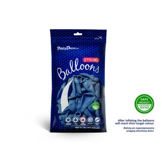 Latexový balónek, pastelový, modrý / Ultramarine blue, velikost 30cm (zn. StrongBalloons)