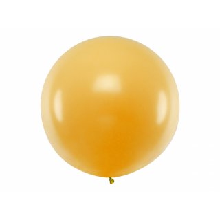 JUMBO latexový balón, metalický, zlatý, velikost 100cm (zn. PartyDeco)
