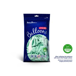 Latexový balónek, pastelový, světle tyrkysový, velikost 30cm (zn. StrongBalloons)