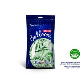 Latexový balónek, pastelový, pistáciový / pistachio, velikost 30cm (zn. StrongBalloons)
