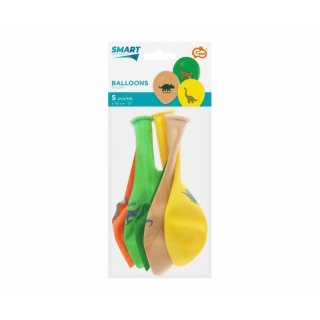 Latexové balónky DINOSAUŘI, barevný mix, velikost 30cm - set 5ks (zn. GEMAR)