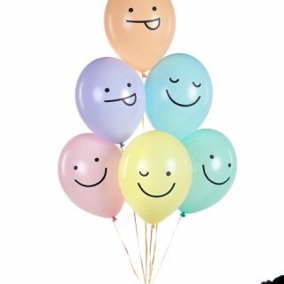 Latexový balónek Smajlíci, mix barev, velikost 30cm (zn. StrongBalloons)