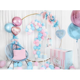 Latexový balónek, pastelový, čistě bílá barva, velikost 23cm (zn. StrongBalloons)