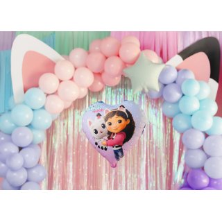 Fóliový balónek Gábinin Kouzelný Domek SRDCE, velikost 35cm (zn. PartyDeco)